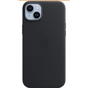 iPhone 14 Plus Leather Midnight Apple Brand Case with MagSafe